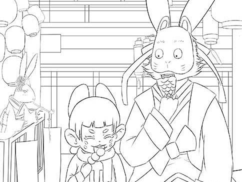 兔麻吕同人线稿（个人主页-ZMjAzMzk4OTI=） - 单幅漫画 - 站酷设计师鲦三原创素材 - 站酷ZCOOL