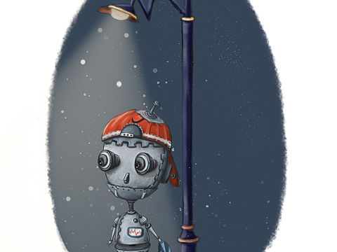 小机器人（个人主页-ZMjE2NTY2ODQ=） - 儿童插画 - 站酷设计师魔芋不是丝原创素材 - 站酷ZCOOL