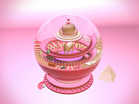 C4D水晶球