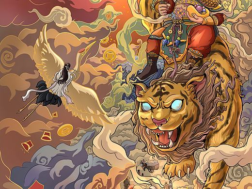 又画了两张12生肖插画