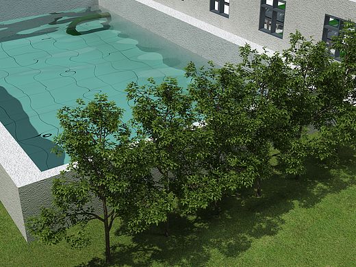 水厂3D效果图