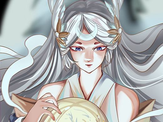 阴阳师因幡辉夜姬（个人主页-ZNTkwNTMwNjQ=） - 创作习作 - 站酷设计师画言an原创素材 - 站酷ZCOOL