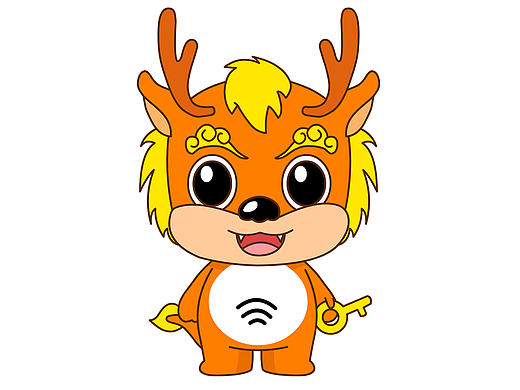 wifi万能钥匙吉祥物：麒麟-安洛可