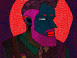 魔性的复古色插画