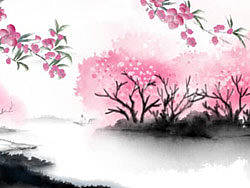 水墨动画-桃花仙