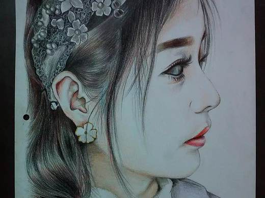 彩铅头像