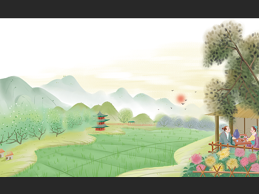 古诗（个人主页-ZNDgwNzk1NTI=） - 商业插画 - 站酷设计师简单兰原创素材 - 站酷ZCOOL