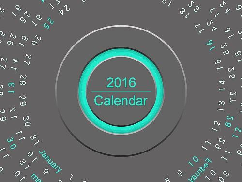 2016动态日历设计