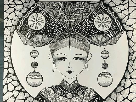 黑白装饰画