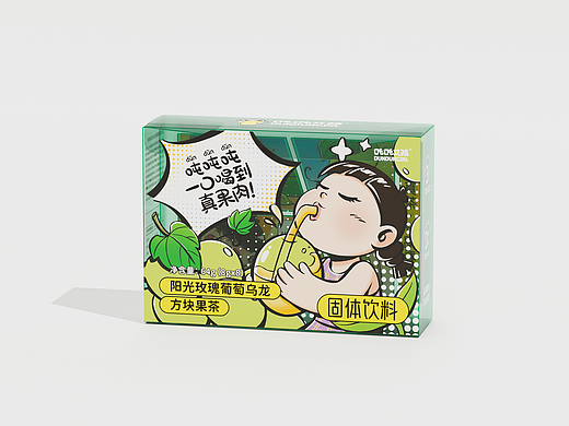吨吨女孩｜茶饮品牌包装设计
