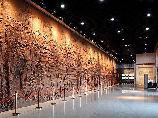 博物馆少数民族文化浮雕