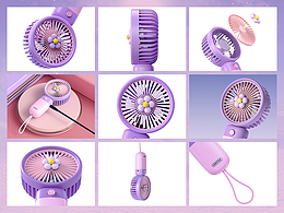 小风扇产品渲染+详情页设计