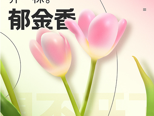 DAY10 郁金香 膨胀效果（个人主页-ZNjQ5ODAxNzY=） - 海报 - 站酷设计师东北香蕉老皮猪原创素材 - 站酷ZCOOL