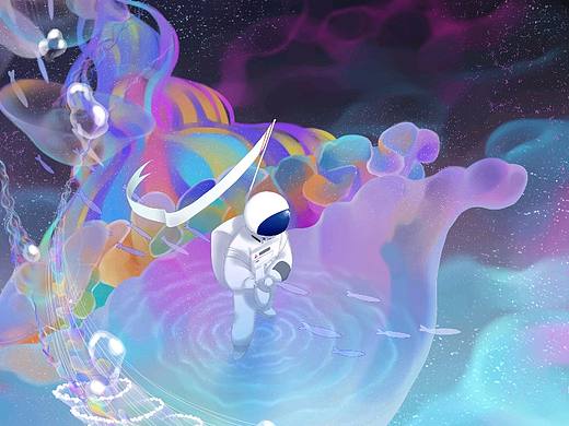 宇航员插画