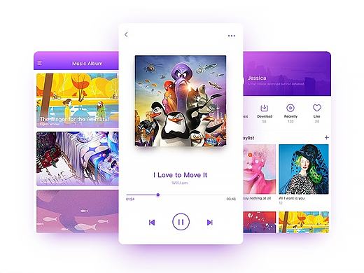 GUI配色練習（個人主頁-ZMjA0NDY3Mjg=） - APP界面 - 站酷設計師癲神_潔原創(chuàng)素材 - 站酷ZCOOL
