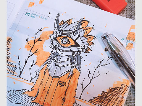 仿 临摹阿曦（个人主页-ZMjIyNjg0NzY=） - 艺术插画 - 站酷设计师D_Ken原创素材 - 站酷ZCOOL