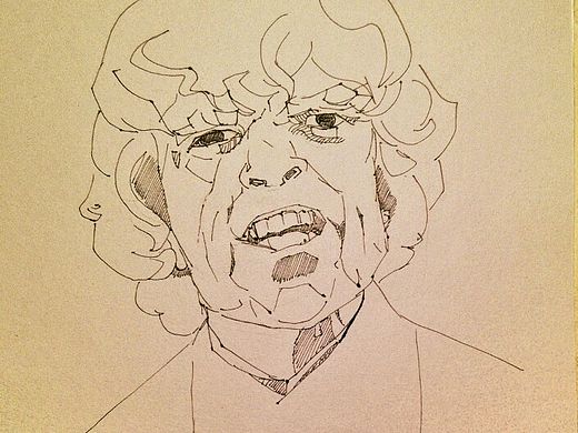 手绘水彩及速写人物|小恶魔Tyrion Lannister