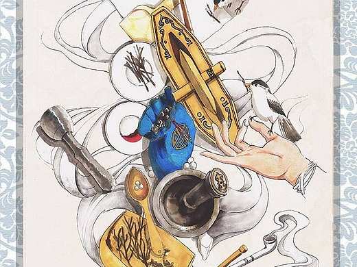 蒙医主题插画