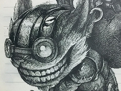 课堂签字笔临摹