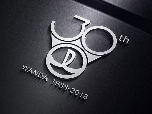 万达30周年庆LOGO设计