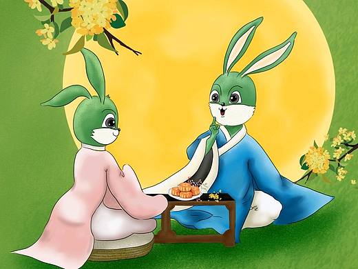 中秋飞机稿长图