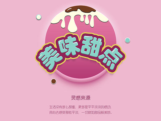 甜点主题图标设计-GUI展示