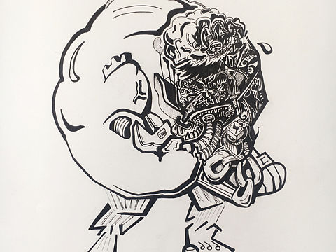 原创 黑白装饰画