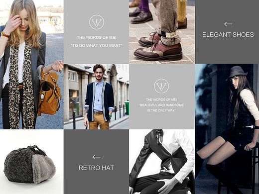 用黑白灰-卖衣服！