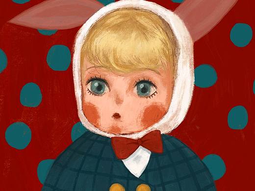 复古娃娃服装吊牌