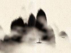 水墨山水（原创作品）望喜欢（个人主页-ZMTI0ODIzMg==） - 商业插画 - 站酷设计师摩摩超人原创素材 - 站酷ZCOOL