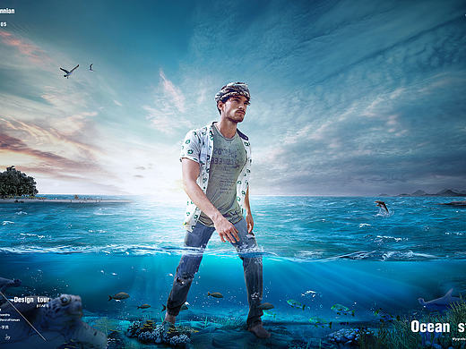 和海相关的海报合成