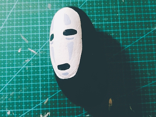 石头画  无脸男
