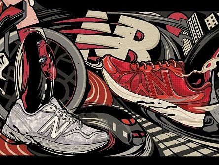 New Balance X 天猫 双十一品牌合作插画