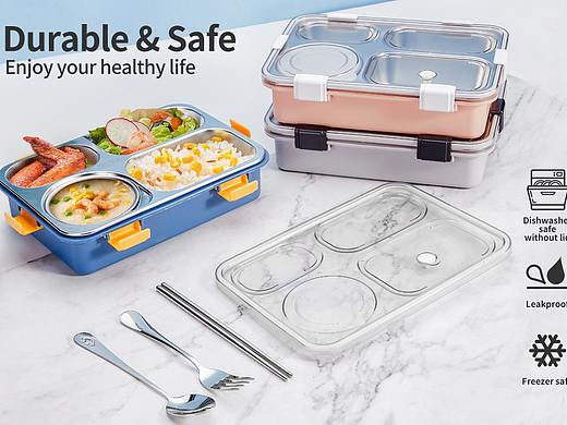 亚马逊美工修图饭盒产品图片拍摄主图A+设计