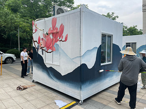 杭州尽善尽美墙绘|杭州最美核酸检测箱体彩绘