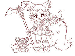 三头Q版人物设计