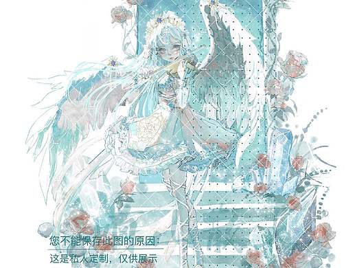 氛围感原创少女插画