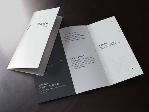 蔚蓝诡计三折页