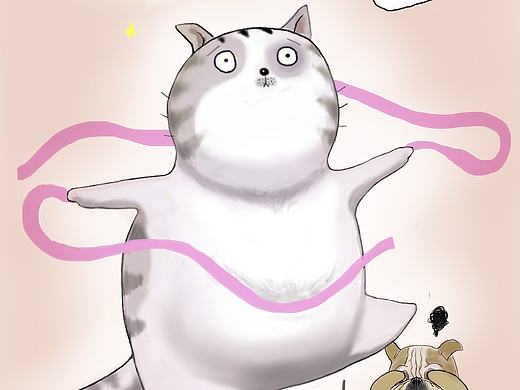插画师夏语荷作品，主角：笑天、三月半