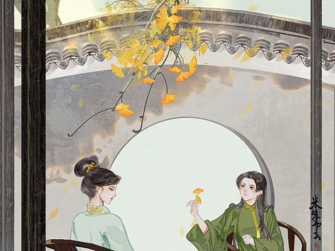 《秋日银杏》