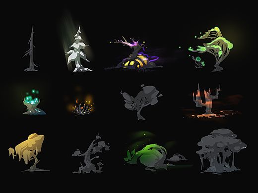 树木-植物-设计练习