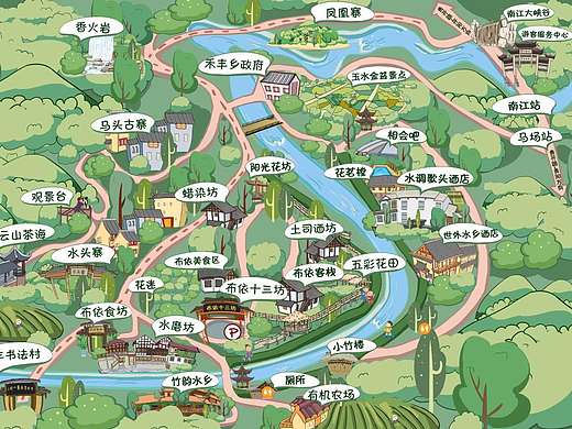旅游景区地图