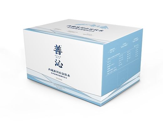 西藏冰川山泉水