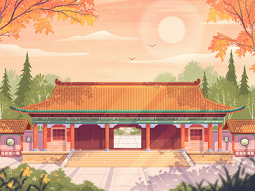 城市插画系列（四）山西