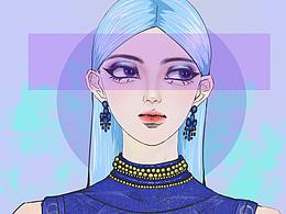 第一张 蓝色女孩纸