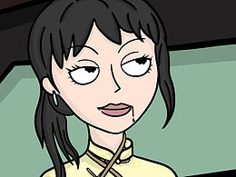 李云龍夫婦插畫