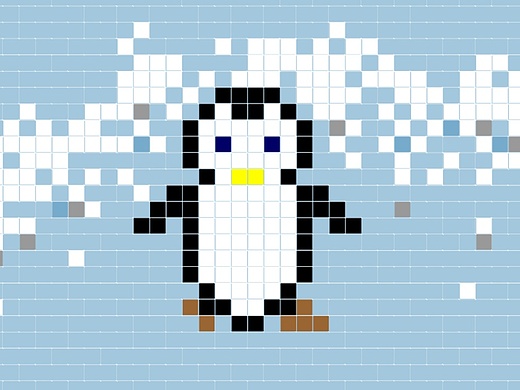 《变》大学的flash作业 马赛克动画