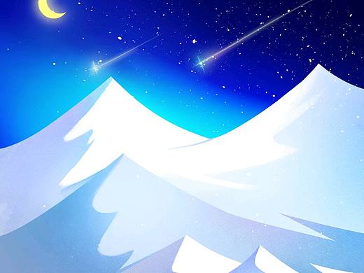 画了扁平的雪山（个人主页-ZNTUxNzExODg=） - 创作习作 - 站酷设计师简小原创素材 - 站酷ZCOOL