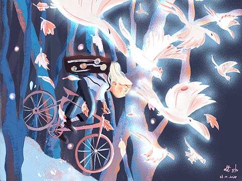 步入“騎”途的追光之旅系列（個人主頁-ZNDg5NDcyMDA=） - 兒童插畫 - 站酷設(shè)計師張張dt_zh原創(chuàng)素材 - 站酷ZCOOL