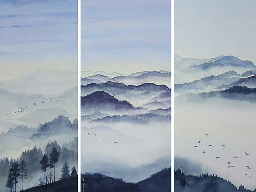 青?霧（個人主頁-ZMTgwMTI1MTI=） - 繪畫 - 站酷設(shè)計師uzakka原創(chuàng)素材 - 站酷ZCOOL